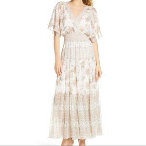 NWT Tanya Taylor Teigan floral tiered maxi dress cottagecore